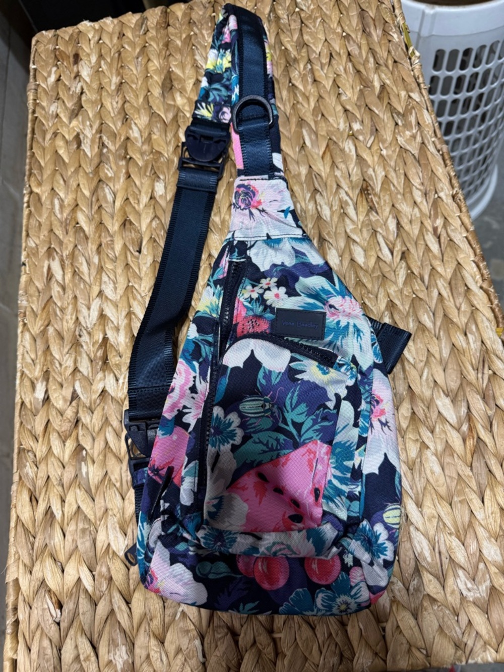 Vera Bradley Navy Multi Floral Crossbody Sling